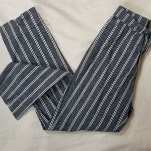 BRANDY MELVILLE Pants Blue/White Stripe